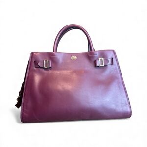 Vince Camuto Large Burgundy Leather Bag Purse